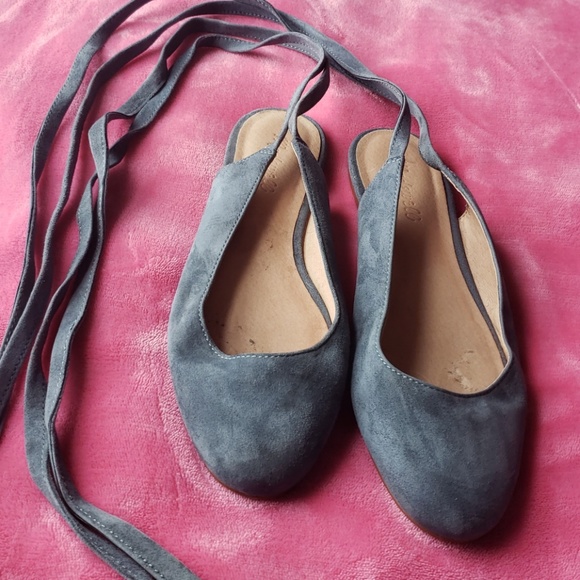 Madewell April Ankle Strap Suade Flats 7.5 - Picture 4 of 8